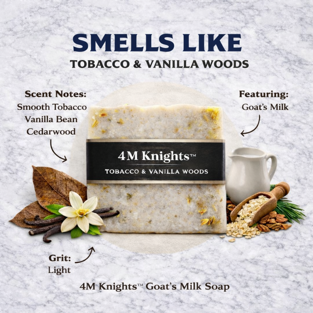 4M Knights™ Men’s Goat Milk Soap - 4Mindful Organic LLC 