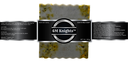 4M Knights™ Men’s Goat Milk Soap - 4Mindful Organic LLC 