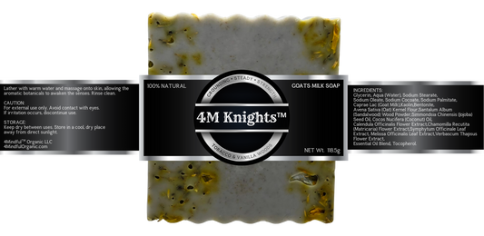 4M Knights™ Men’s Goat Milk Soap - 4Mindful Organic LLC 